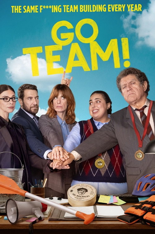 Quando o evento de integração dá uma bela caída de nível, a equipe de colaboradores de uma empresa de queijos… — pôster do filme para Assistir Vamos, Time! Online
